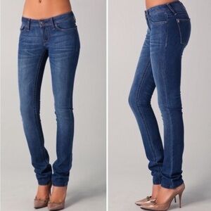 DL1961 Premium Denim Kate Slim Straight Dark Wash Low Rise Jeans 26
